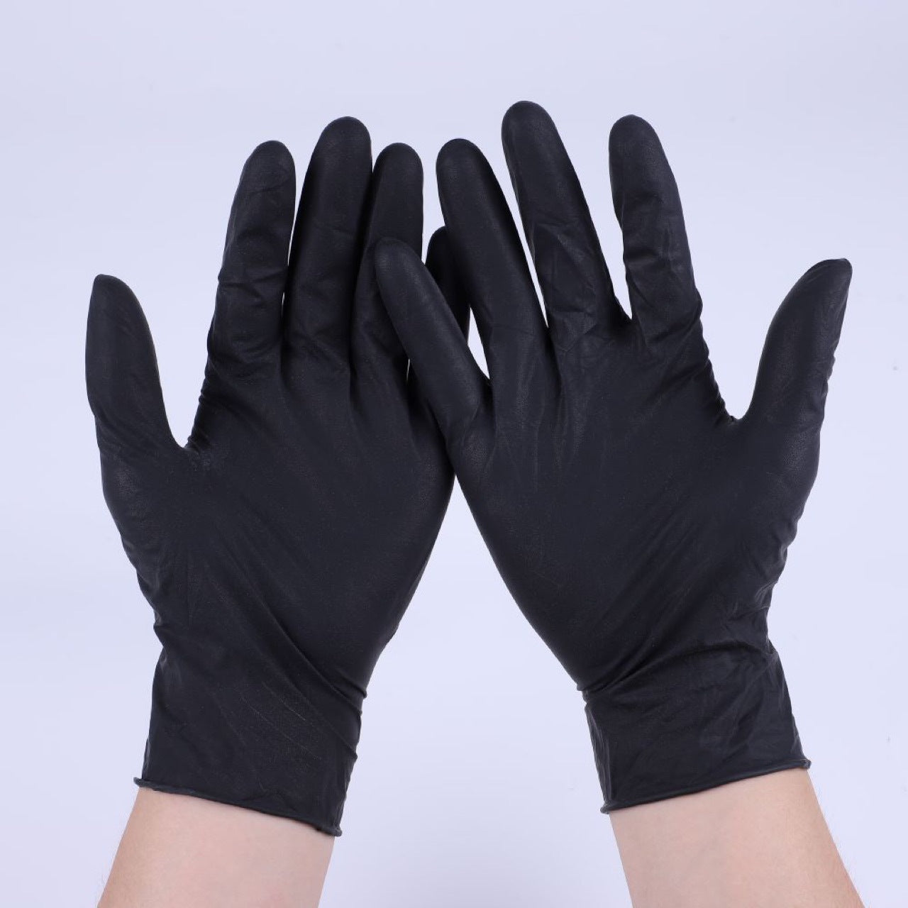 Nitrile Exam Gloves, Black, Medium, 100-ct Box, 4-mil, Latex-Free, Powder-Free, Food-Safe